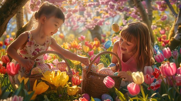 Chasse au trésor de Pâques : joie et surprises