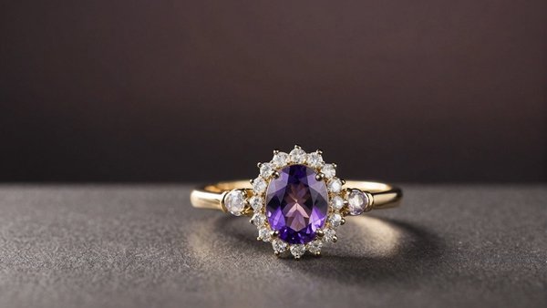 Bague en améthyste véritable : l'élégance au naturel
