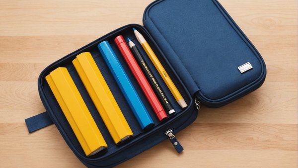 Trousse double compartiment : élégance et durabilité pour l'école